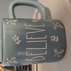 Rae dunn believe ceramic mug